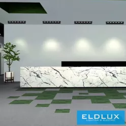   UNIVERSO süllyesztett spot lámpa 12W 1000lm 3000k 34° IP20 175mm fekete