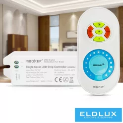   MIBOXER RF SIMA LED Szalaghoz Vezérlő+távirányító DC:12-24V Max:12A