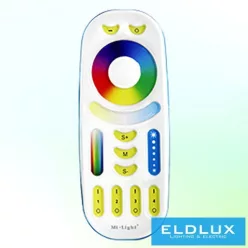   MIBOXER RF 2.4G RGB+CCT LED Szalaghoz távirányító 4 Zónás fehér