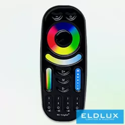   MIBOXER RF 2.4G RGB+CCT LED Szalaghoz távirányító 4 Zónás fekete