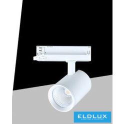   UNIVERSO Háromfázisú sínhez spotlámpa 30w 3250lm 3000k Ra90 38° IP20 Fehér D75x120mm 5év