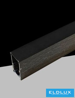 UNIVERSO Mágneses falon kívüli sínrendszer DC:48V-os 2000x51x26mm Fekete