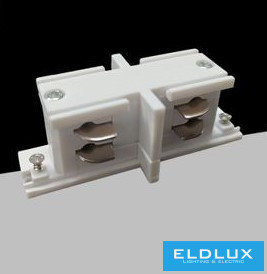 UNIVERSO Háromfázisú sínhez toldóelem fehér 75x26x31mm