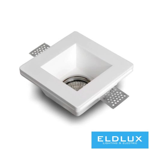 UNIVERSO Gipsz süllyesztett spot lámpatest 1xGU10 125x125x55mm IP20 fehér