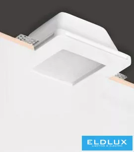 UNIVERSO Gipsz süllyesztett spot lámpatest 1xGU10 Max.35w 120x120x60mm IP20 fehér