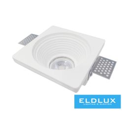   UNIVERSO Gipsz süllyesztett spot lámpatest 1xGU10 120x120x60mm IP20 fehér 