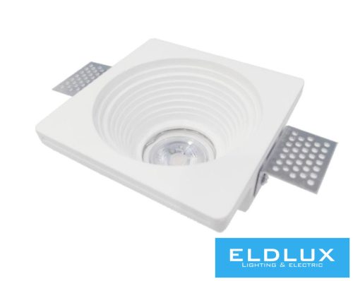 UNIVERSO Gipsz süllyesztett spot lámpatest 1xGU10 120x120x60mm IP20 fehér 