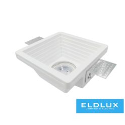   UNIVERSO Gipsz süllyesztett spot lámpatest 1xGU10 120x120x60mm IP20 fehér 