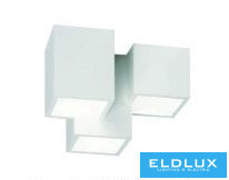 UNIVERSO Gipsz mennyezeti lámpa 3xGU10 240x190x150mm IP20 fehér