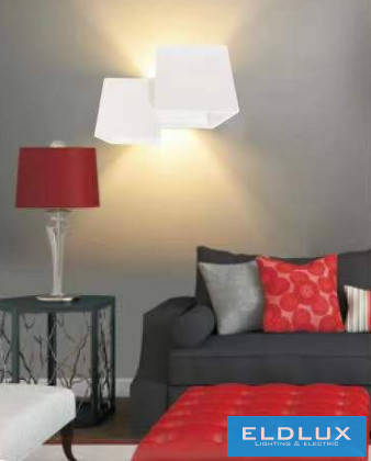 UNIVERSO Gipsz fali lámpa 2xG9 200x150mm IP20 fehér