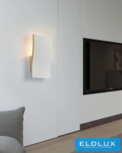 UNIVERSO Gipsz fali lámpa 1xE14 295x170x70mm IP20 fehér 