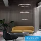 ELDLUX RINGS kristályüveg függeszték króm 59W 4000K