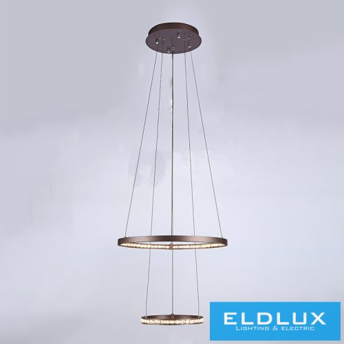 ELDLUX RINGS kristályüveg függeszték króm 31W 4000K
