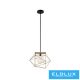 ELDLUX ELDGEOX függeszték fekete/arany E27