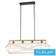 ELDLUX ELDGEOX függeszték fekete/arany E27×4