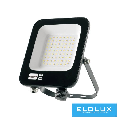 UNIVERSO LED reflektor 30w 2400lm 3000k 120° IP65 fekete 155x186x26mm
