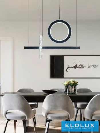 UNIVERSO Függeszték 80w 6400lm 6500k 730x120mm IP20 fekete