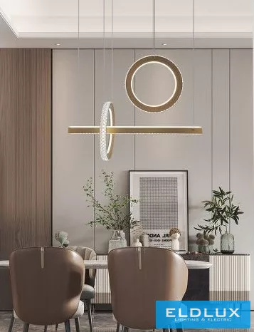 UNIVERSO Függeszték 80w 6400lm 6500k IP20 arany 730mm