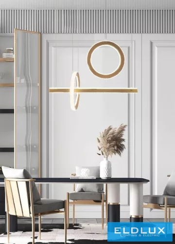 UNIVERSO Függeszték 80w 6400lm 4000k IP20 arany 730mm