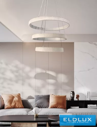 UNIVERSO Függeszték LED 62w 8400lm 3000k IP20 fehér 500+400+300*1200mm