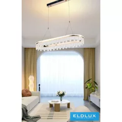   UNIVERSO Kristály üveg csillár 50w 4000lm CCT rosegold 800x300x1500mm