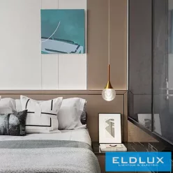   UNIVERSO Függeszték LED 5w 400lm 4000k ∅93x250mm IP20 arany