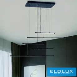   UNIVERSO Függeszték LED 38W 3040lm CCT 1250x300x1500mm IP20 fekete