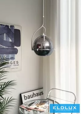 UNIVERSO Függeszték 1xE27 Max.60w IP20 Króm/Fekete D290x450x1200mm