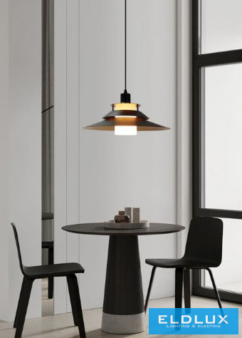 UNIVERSO Függeszték 1xE27 IP20 D400x1380mm fekete