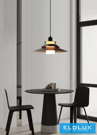 UNIVERSO Függeszték 1xE27 IP20 D400x1380mm fekete