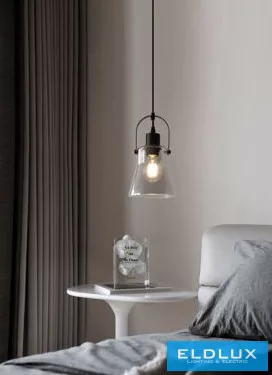 UNIVERSO Függeszték 1xE27 Max.60w IP20 Fekete D140x250x1200mm