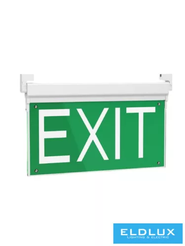 UNIVERSO LED vészkijárat lámpatest 0.8w 22lm 6500K 3.2v 1800mAH 5óra IP23 349x206mm