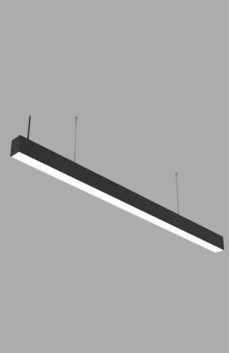 UNIVERSO Függeszték - Mennyezeti lámpa 40w5200lm 4000k-6500k kapcs IP20 Fekete 1200x50x70mm 5év