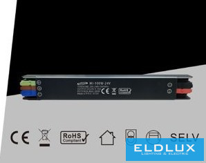 UNIVERSO Mini fémházas tápegység DC:24V 100w 8.33A IP67 200x26x21mm