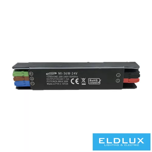 UNIVERSO Mini fémházas tápegység DC:12V 36w 3A IP20 145x26x21mm