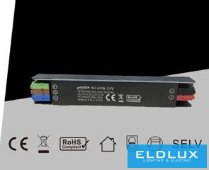 UNIVERSO Mini fémházas tápegység DC:24V 60w 2.5A IP67 160x26x21mm