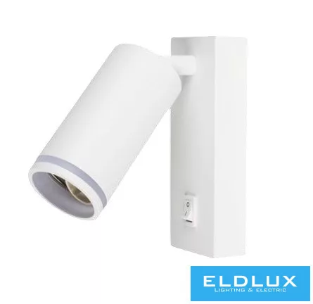 UNIVERSO Fali lámpa kapcsolóval 1xGU10 Max.35w IP20 Fehér 150x160mm 5 év