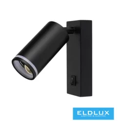   UNIVERSO Fali lámpa kapcsolóval 1xGU10 Max.35w IP20 Fekete 150x160mm 5 év