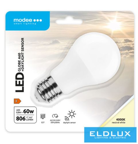 Modee LED Smart (DL Sensor) Globe (Gömb) A60 8,8W E27 200° 4000K (806 lumen)
