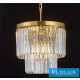 ELDLUX ELDICICLE kristály üveg csillár E14×3 D300x334mm arany
