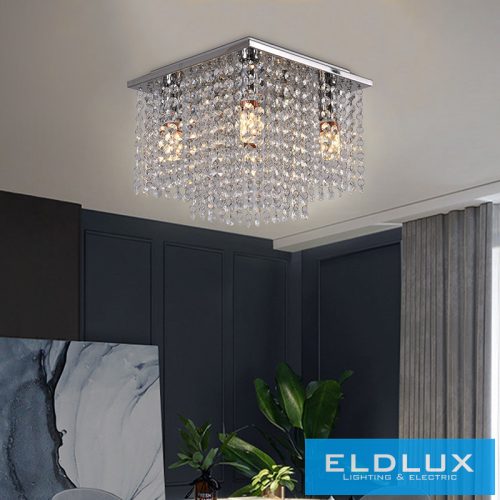 ELDLUX ELDALIZ kristályüveg mennyezeti lámpa L270 E14×4
