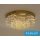 ELDLUX Kristály üveg mennyezeti lámpa E14×5 D400x350mm Arany