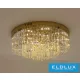 ELDLUX Kristály üveg mennyezeti lámpa E14×19 D800x350mm Arany