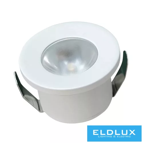 UNIVERSO Mini spot lámpatest 1w piros 80lm 30° IP20 Fehér D31x22mm kivágás:D25mm