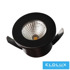   UNIVERSO mini spot lámpatest 1w 6500k 90lm 30° IP20 ∅31×22mm fekete