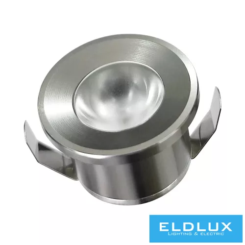 UNIVERSO mini spot lámpatest 1w zöld 100lm 30° IP20 ∅31×22mm ezüst