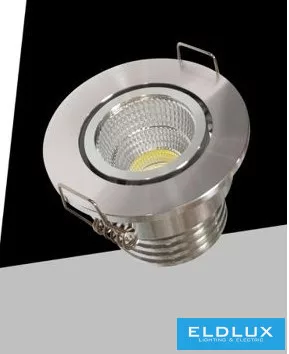 UNIVERSO Mini spot lámpatest 3w 6500k 270lm 30° IP20 Króm D52x40mm Kivágás:D40mm