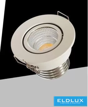 UNIVERSO Mini spot lámpatest 3w 3000k 270lm 30° IP20 Fehér D52x40mm Kivágás:D40mm