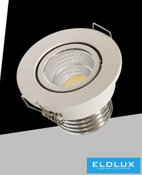 UNIVERSO Mini spot lámpatest 3w 6500k 270lm 30° IP20 Fehér D52x40mm Kivágás:D40mm