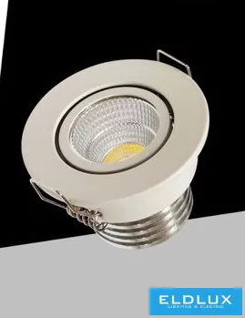 UNIVERSO Mini spot lámpatest 3w 4000k 270lm 30° IP20 Fehér D52x40mm Kivágás:D40mm